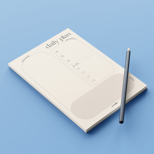 Minimal Daily Plan Notepad