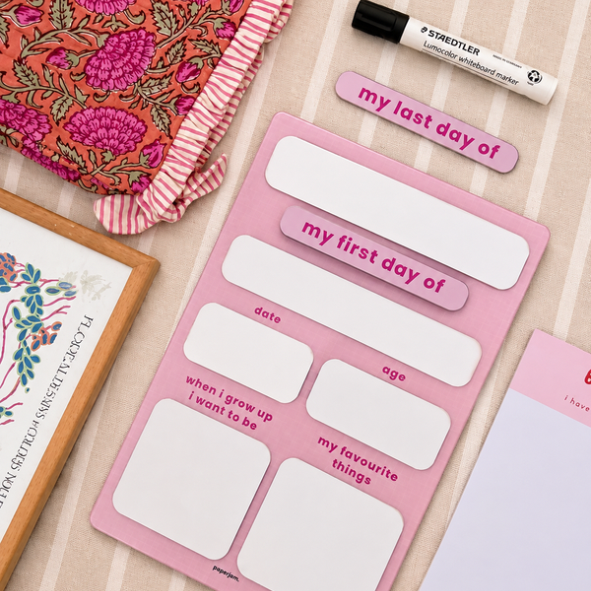 My First/Last Day Board - Pink