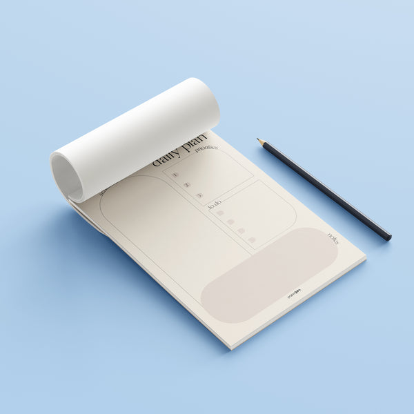 Minimal Daily Plan Notepad
