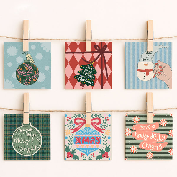 Mini Christmas Greeting Cards 03 — Pack of 6
