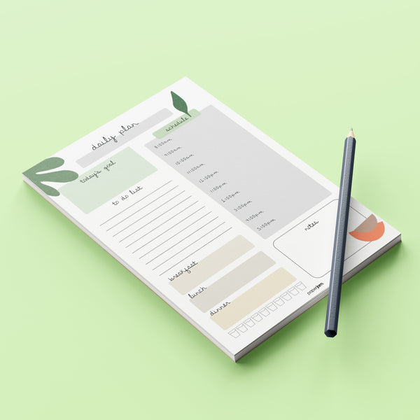 Boho Daily Plan Notepad