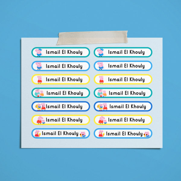 Peppa Pig Label Stickers (Boys)
