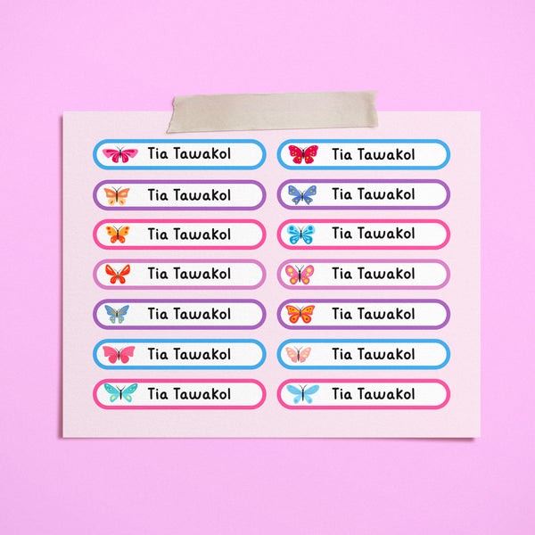 Butterfly Label Stickers