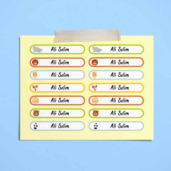 Animals Label Stickers