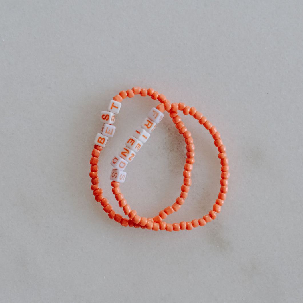 Best Friends Orange Bracelets