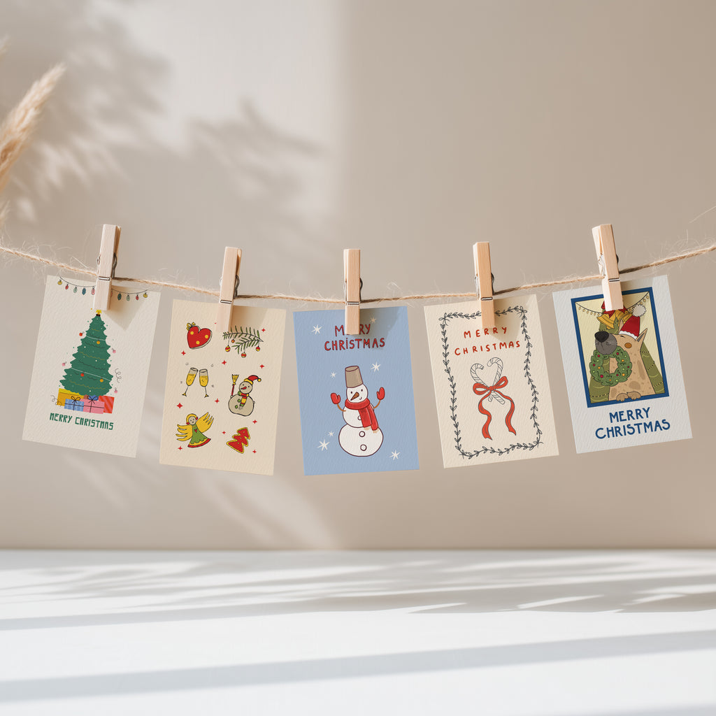 Mini Christmas Greeting Cards 02 — Pack of 5