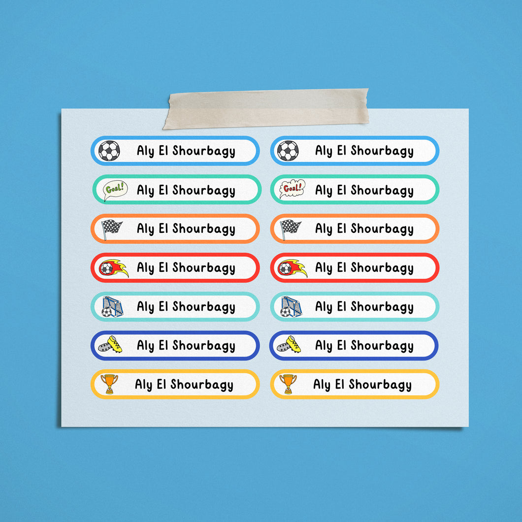 Football Label Stickers