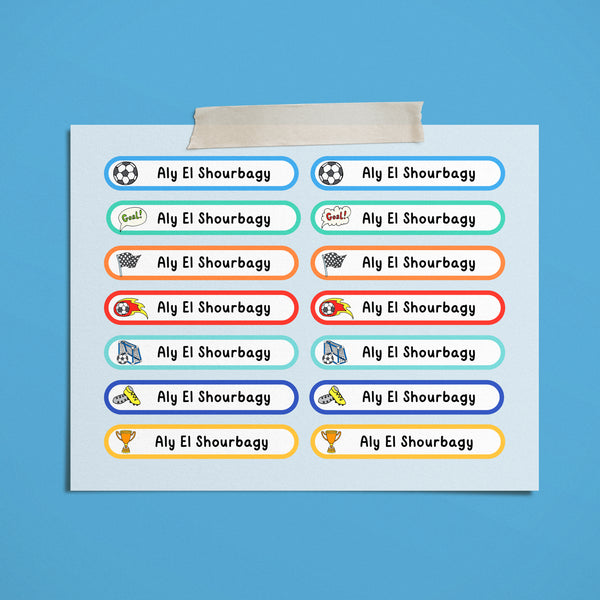 Football Label Stickers
