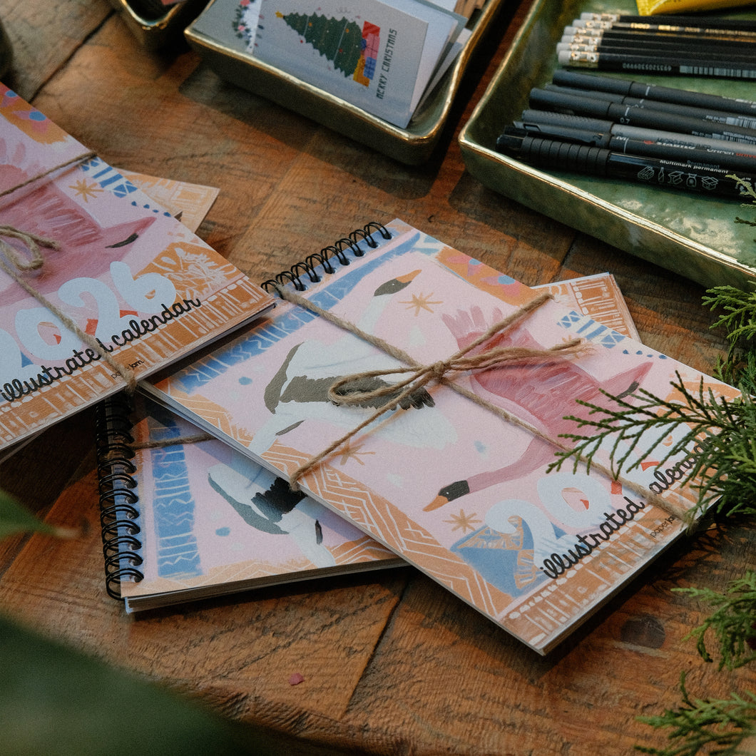 2026 Illustrated Calendar - Pack of 3