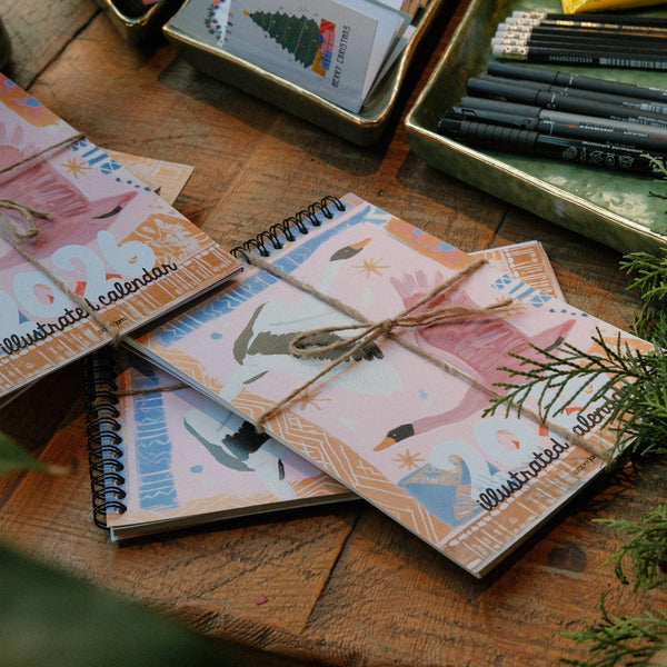 2026 Illustrated Calendar - Pack of 3