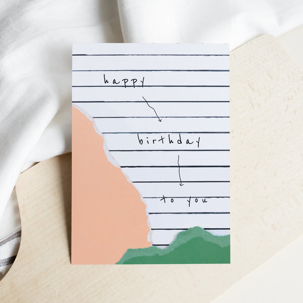 Happy Birthday To You Card