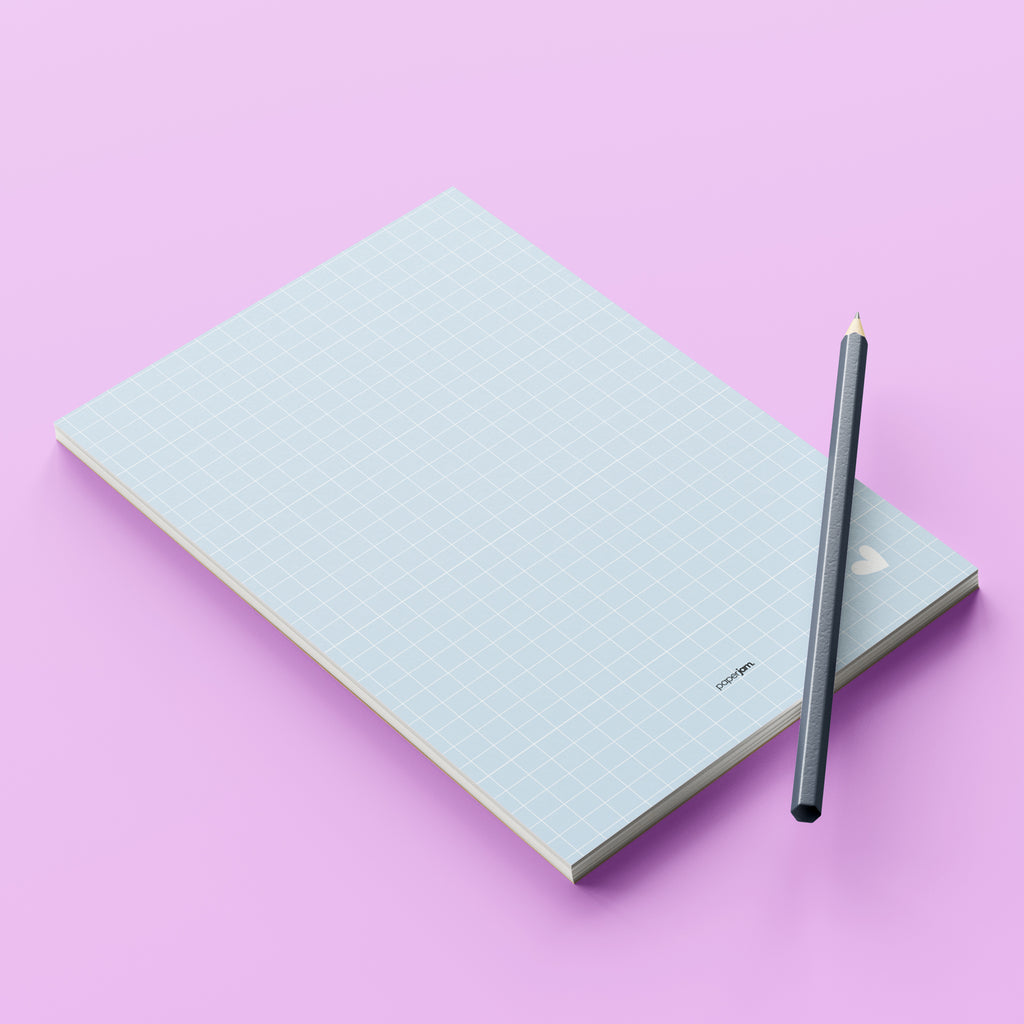 Blue Grid Notepad