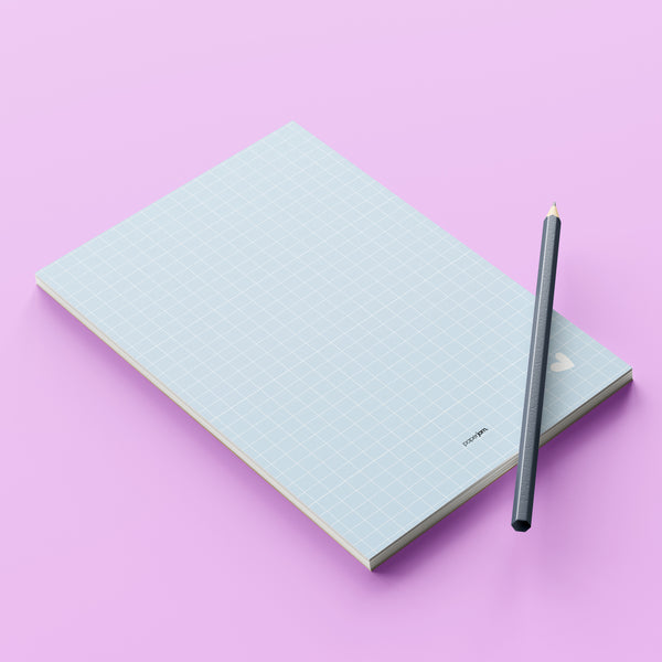 Blue Grid Notepad