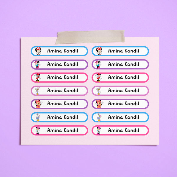 Minnie Mouse Label Stickers