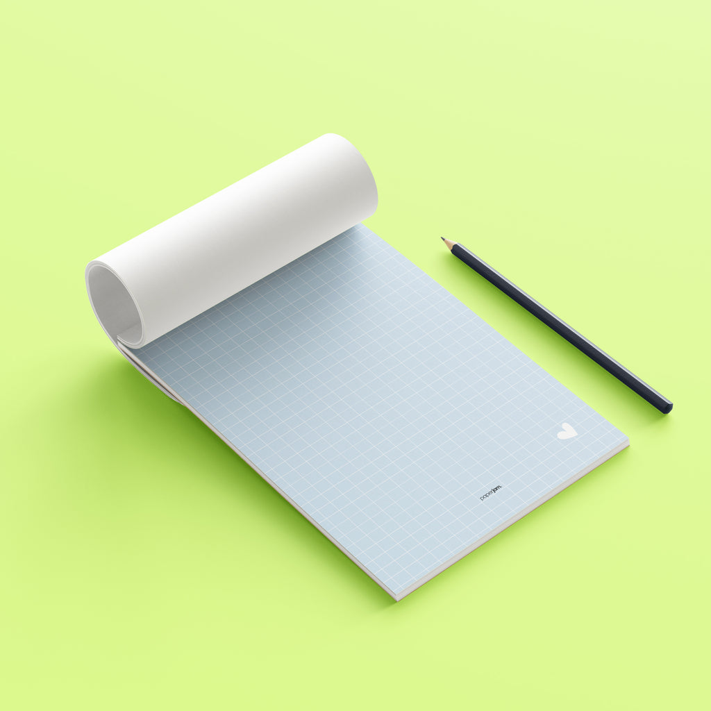 Blue Grid Notepad