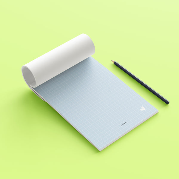 Blue Grid Notepad