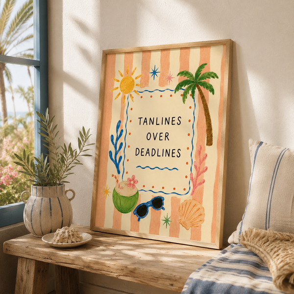 Tanlines Over Deadlines Print
