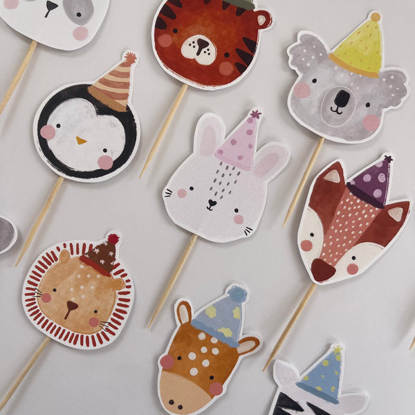 Party Animal Cake Toppers