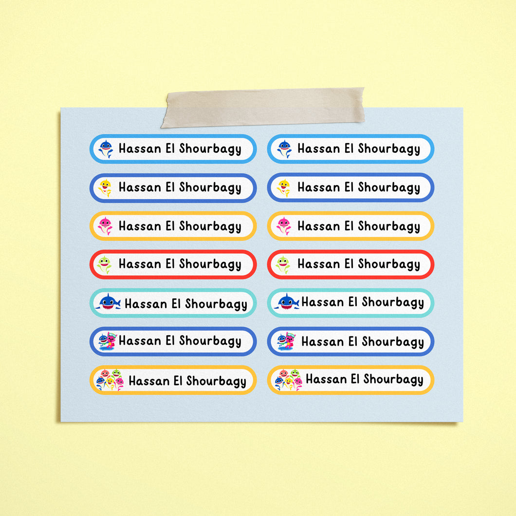 Baby Shark Label Stickers