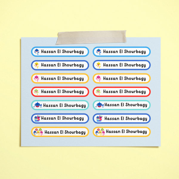 Baby Shark Label Stickers