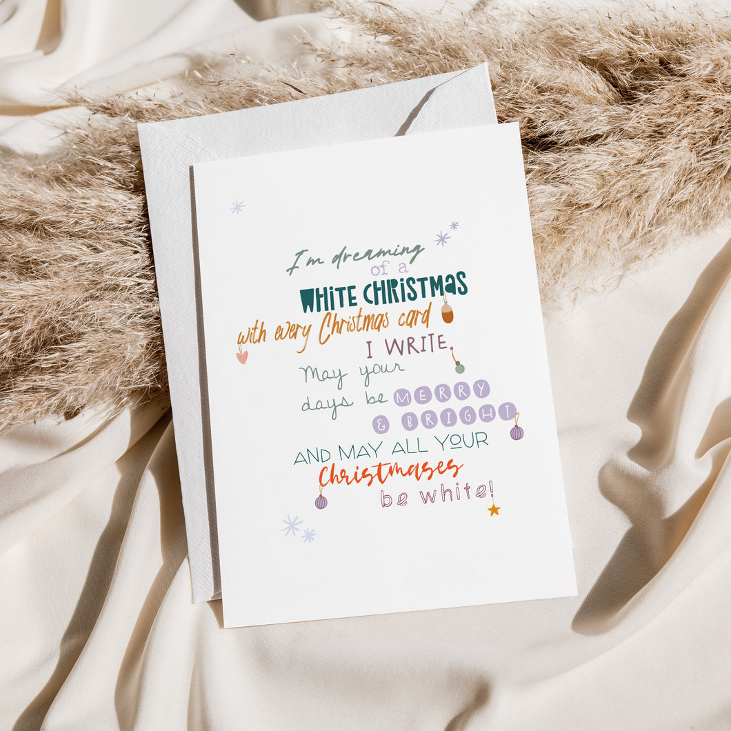 White Christmas Card