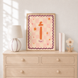 Custom Name Arabic Print - Pink