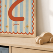Custom Name Arabic Print - Blue