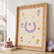 Custom Arabic Name Print - Floral