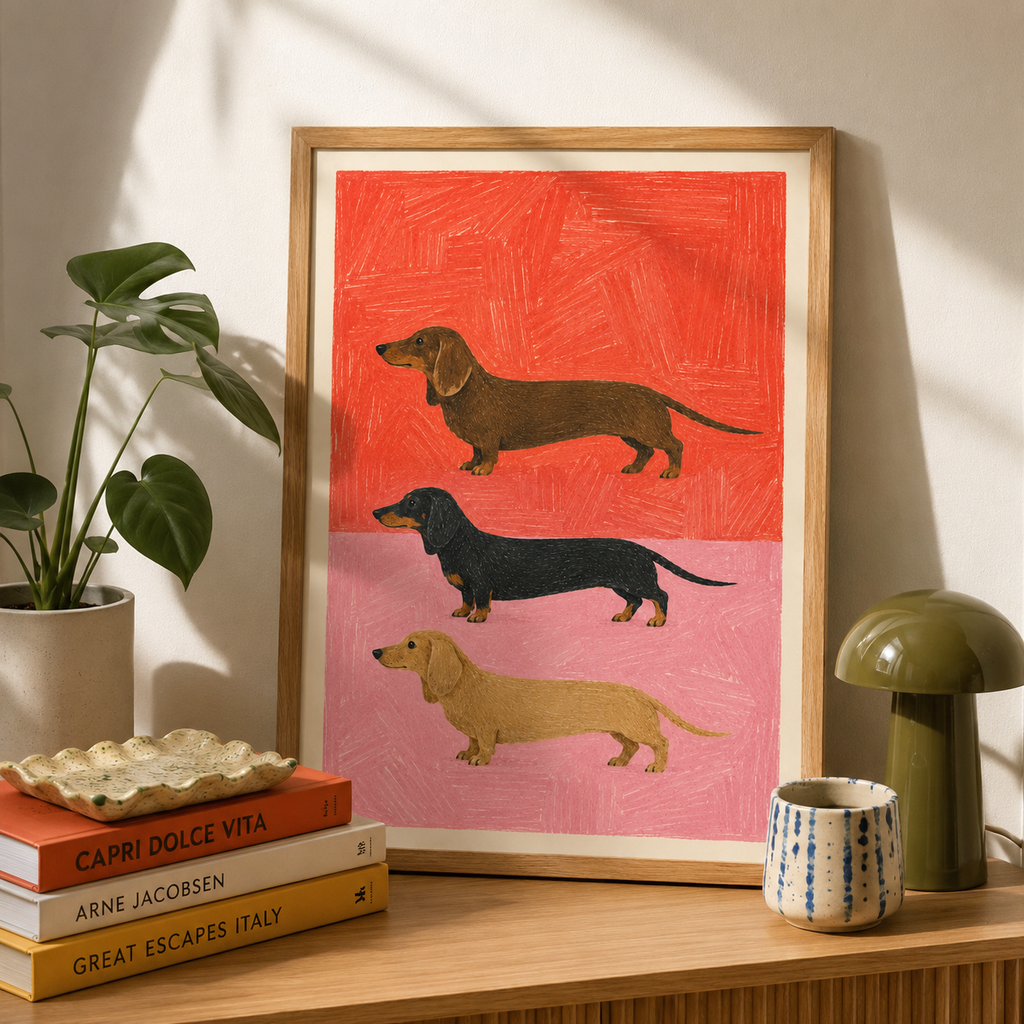 Color Block Dog Portraits