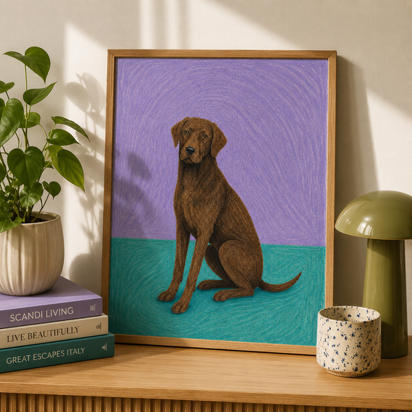 Color Block Dog Portraits
