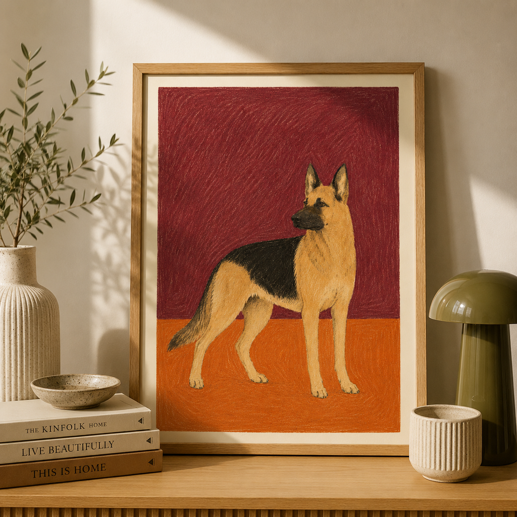 Color Block Dog Portraits
