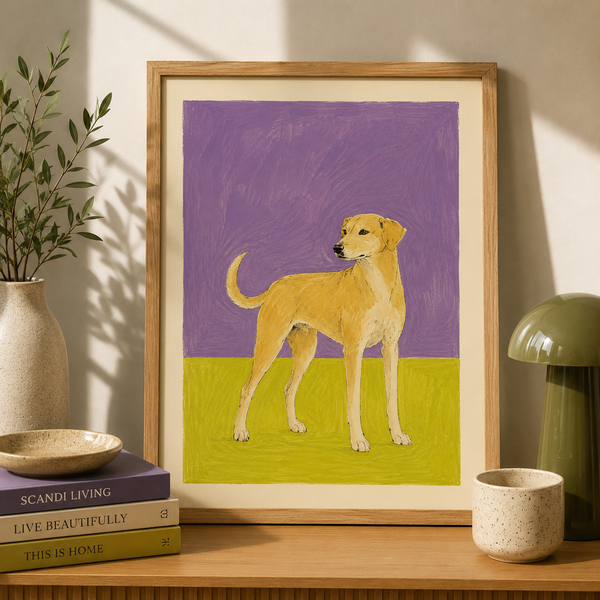 Color Block Dog Portraits