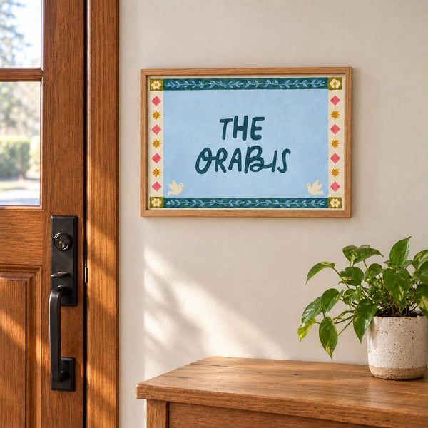 Garden Family Name Sign