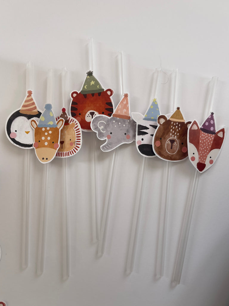 Party Animal Straws