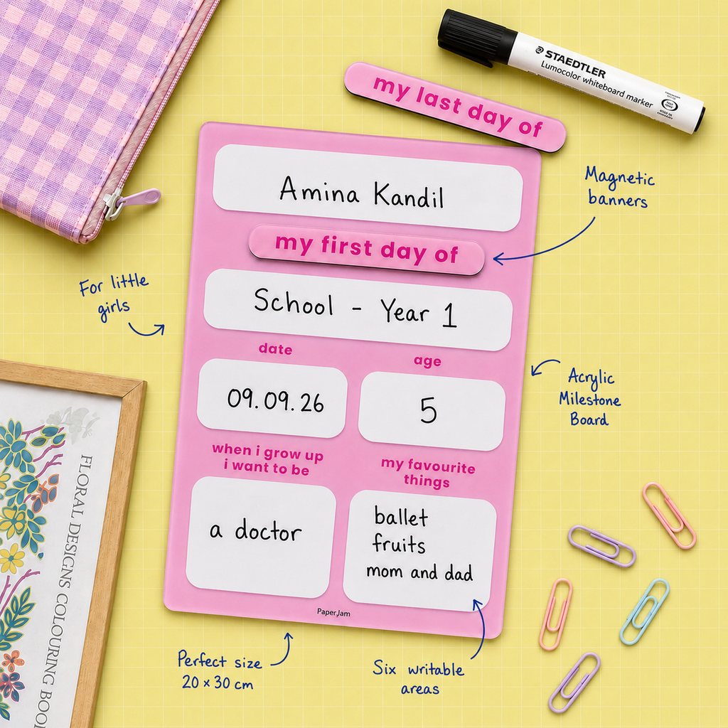 My First/Last Day Board - Pink
