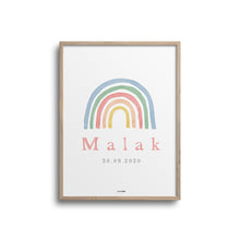 Load image into Gallery viewer, Custom Girl Name Print - Rainbow
