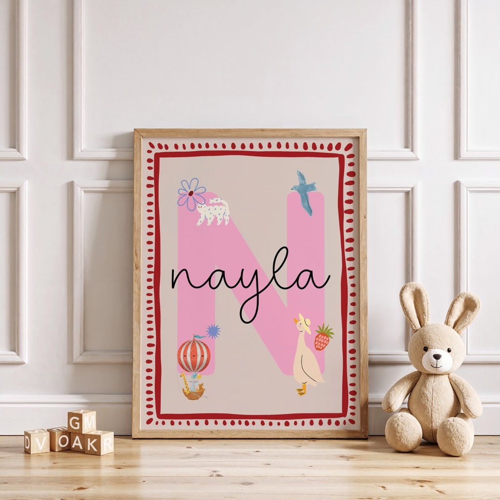 Custom Girl Letter Print
