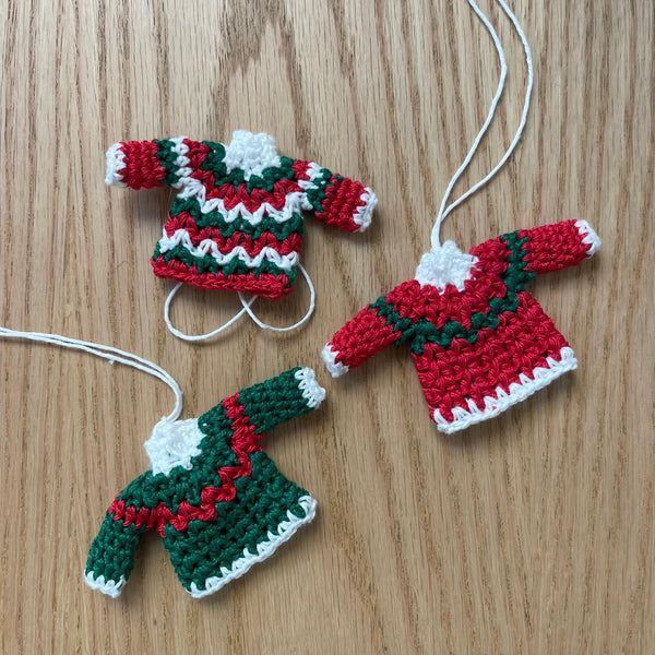 Green Christmas Sweater Ornament