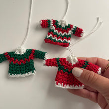 Load image into Gallery viewer, Patterned Christmas Sweater Ornament
