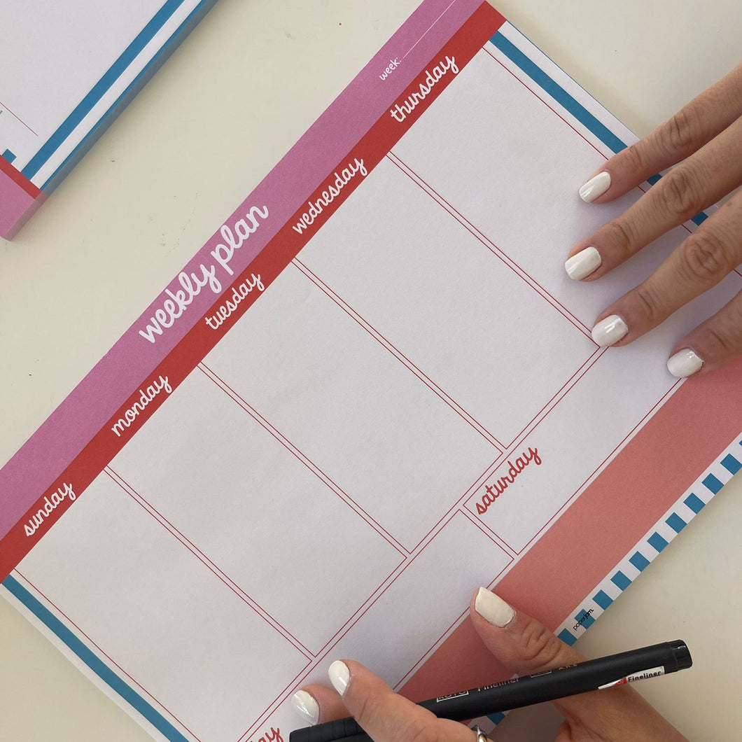 Minimal Weekly Plan Notepad