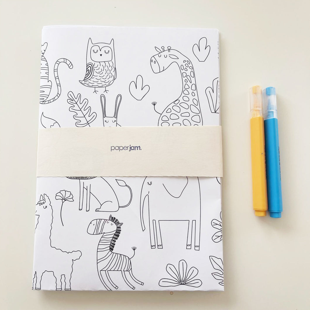 Wild Animals Giant Coloring Sheet