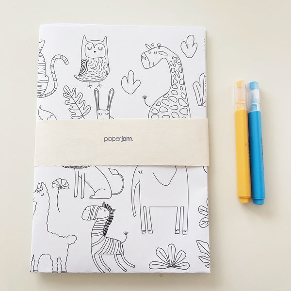 Wild Animals Giant Coloring Sheet