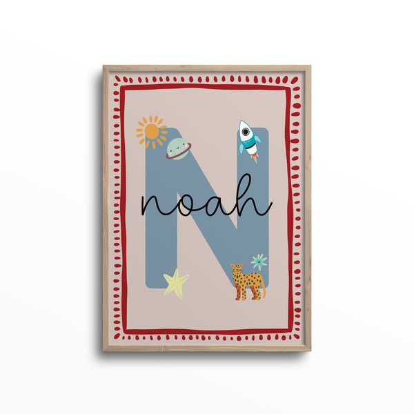 Custom Boy Letter Print
