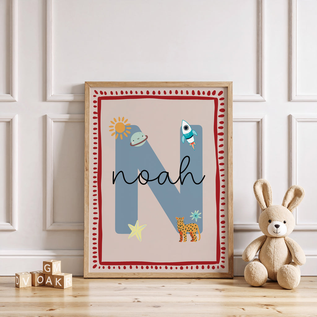 Custom Boy Letter Print