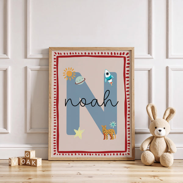 Custom Boy Letter Print