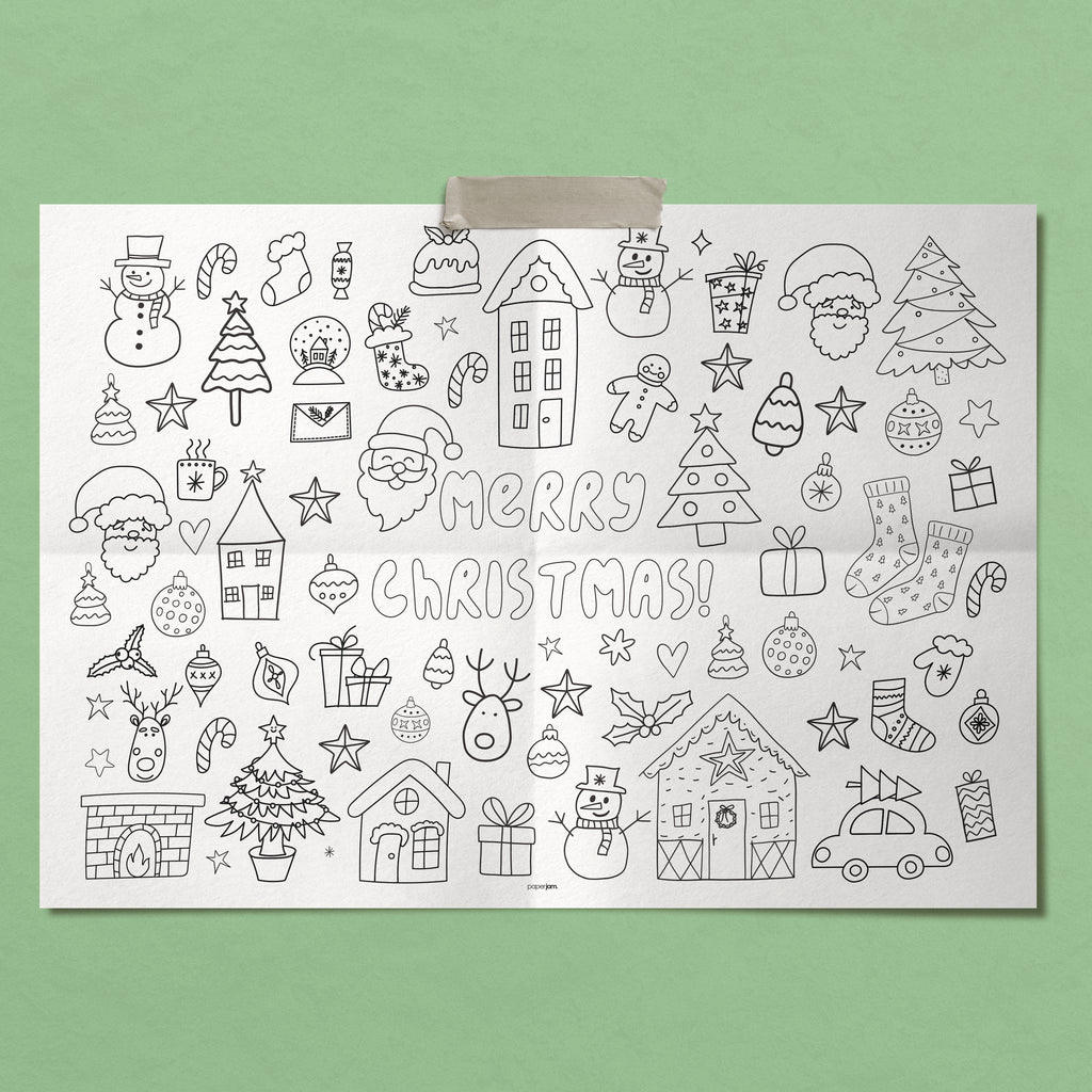Christmas Giant Coloring Sheet