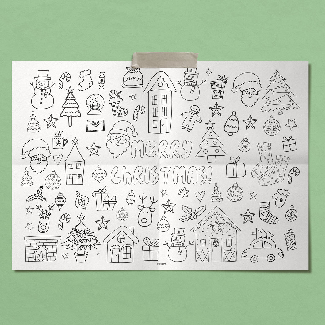 Christmas Giant Coloring Sheet