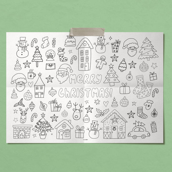 Christmas Giant Coloring Sheet