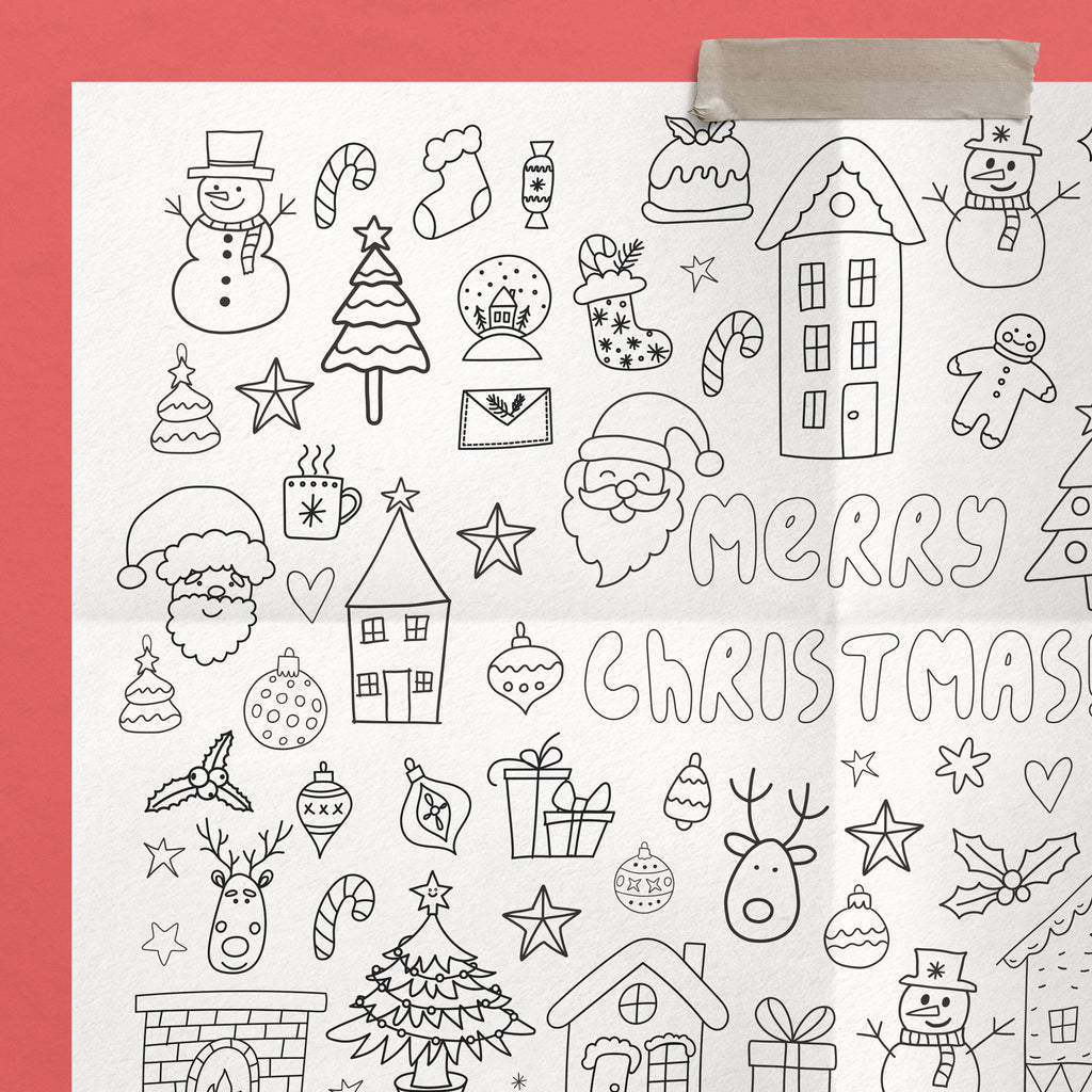 Christmas Giant Coloring Sheet