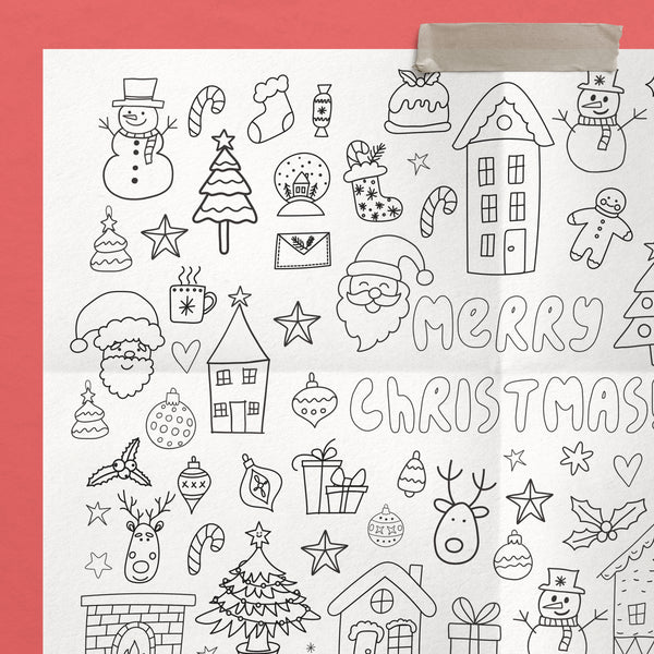 Christmas Giant Coloring Sheet
